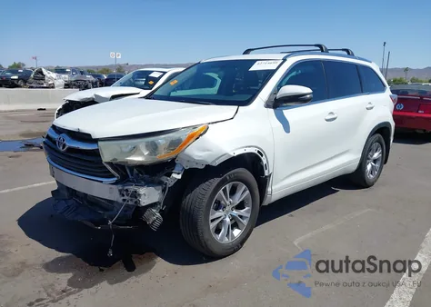 2014 Toyota Highlander Xle V6 из США, поврежденный, VIN 5TDJKRFH8ES009808